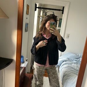 Calvin Klein Jeans Black Teddy Jacket